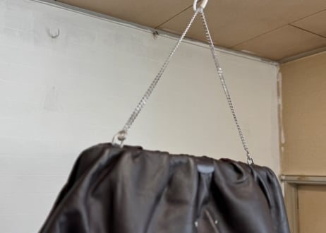 maison margiela "ここのえ最終期" leather chain shoulder bag