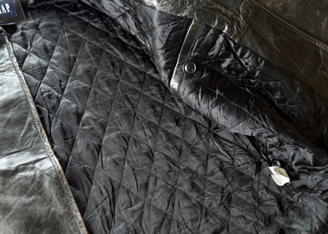 old gap leather jacket