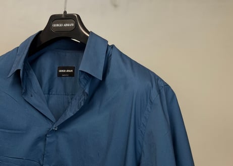 giorgio armani blue shirt