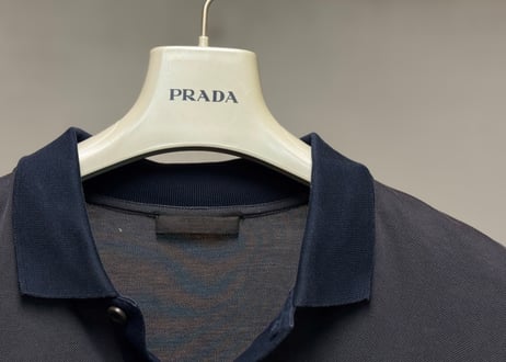 prada logo polo shirt