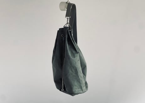 jean paul gaultier leather logo shoulder bag