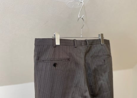 gucci set up suit silk wool gray stripe