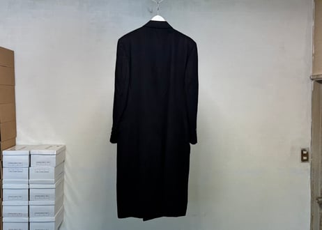 pure cashmere double long coat #E
