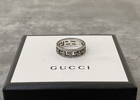 gucci 2021aw silver ring dead stock