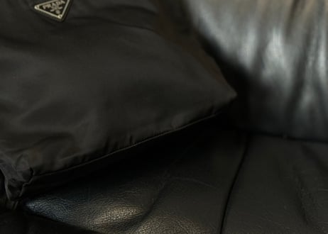 prada nylon logo bag