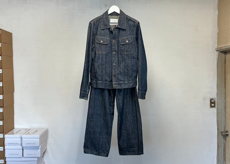 maison margiela denim set up suit