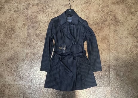 fendi stripe double coat