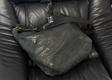balenciaga leather shoulder bag