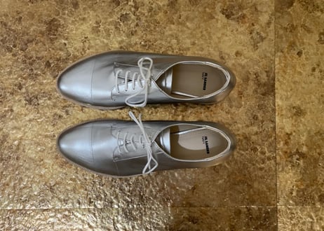 jilsander navy 2019ss leather shose 41 dead stock
