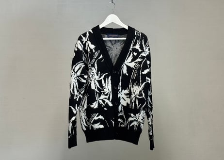 louis vuitton 2023ss thistle wool over size cardigan dead stock