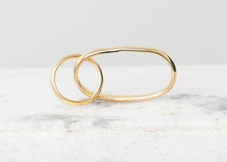 mm6 maison margiela 2019ss ring gold 12号 dead stock