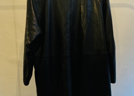 90's loewe leather coat