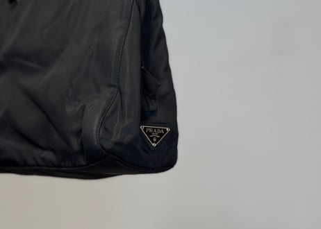 prada nylon logo bag