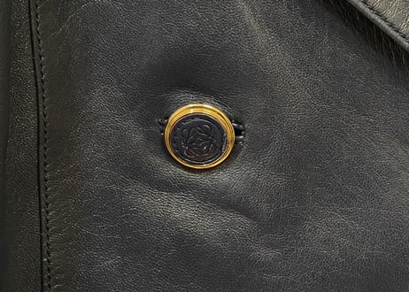 loewe leather double jacket