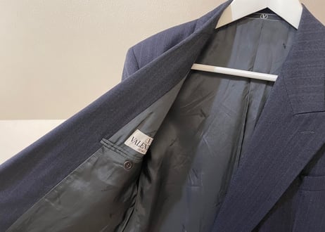 valentino stripe set up suit dead stock
