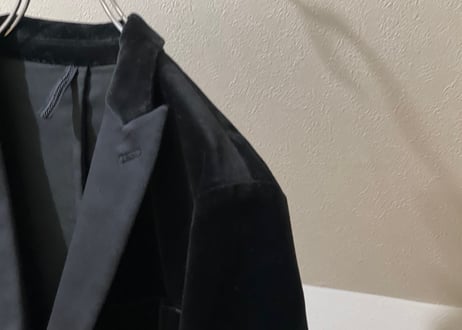 monsieur nicole velour tuxedo jacket dead stock
