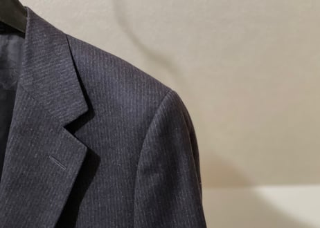 gucci set up suit gray stripe