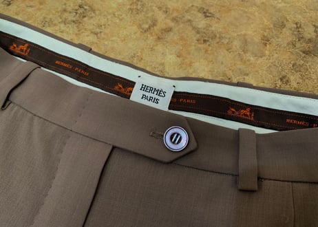 hermes trousers brown