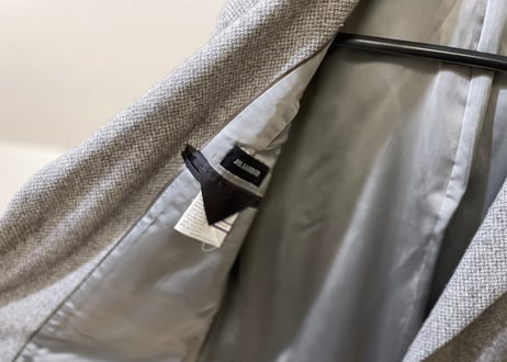 jilsander cashmere wool chesterfield coat
