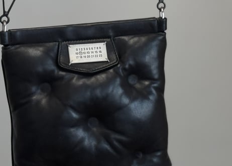 maison margiela glam slam leather flap shoulder bag