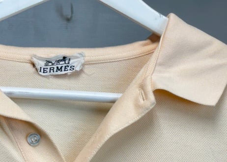 hermes "Le Duc logo" polo shirt light yellow