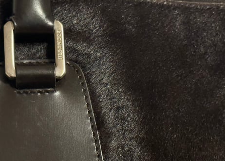 jilsander unborn calf leather bag