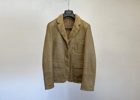 jilsander mouton leather coat