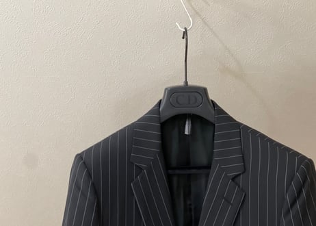 diorhomme 07 "we look good together期” stripe set up suit