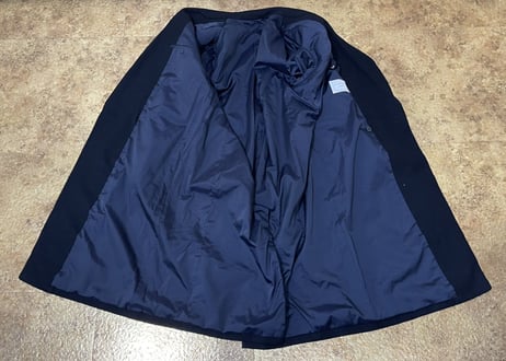 lanvin cashmere double chester field coat