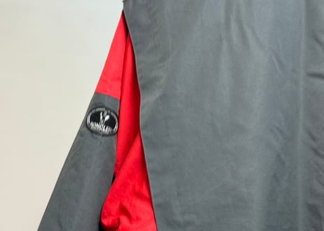 vintage moncler down jacket "gray×red"