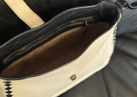 bottega veneta leather shoulder bag