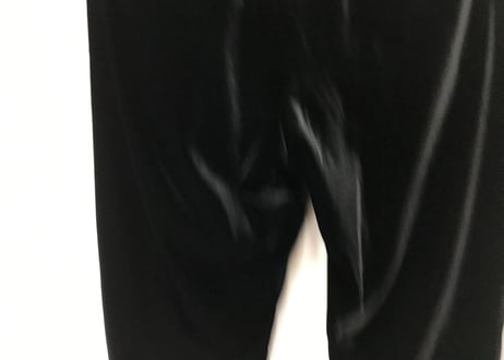 2017aw giorgio armani velvet zip pants