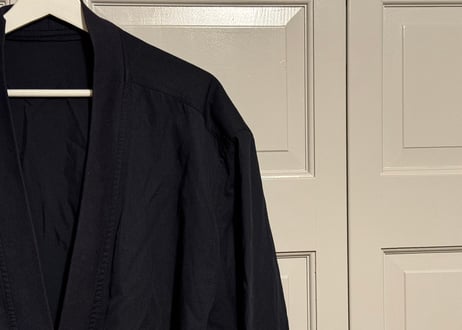 80s burberry "made in Spain" no collar jacket