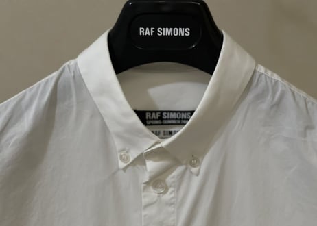 rafsimons logo shirt white