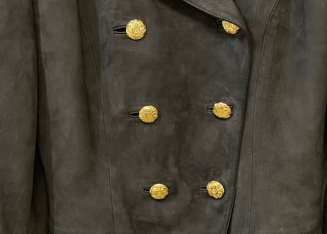 80s loewe leather double jacket