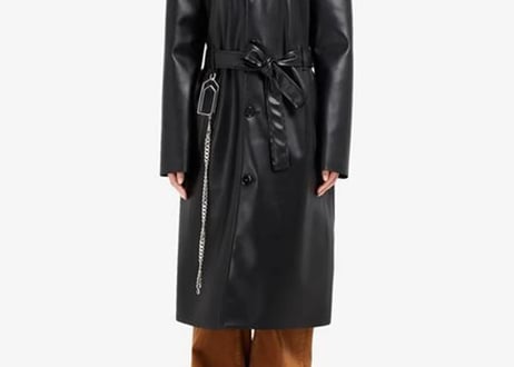 mm6 maison margiela 2022aw fake leather coat