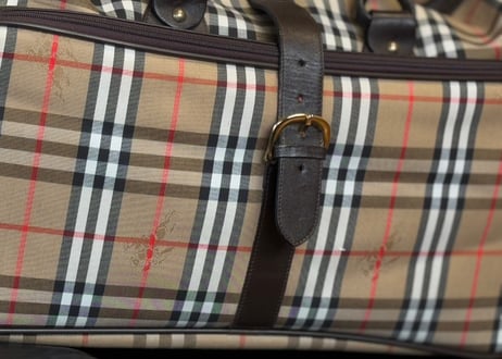 buberry made in England "大容量" check bag