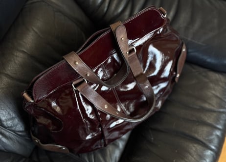 marni patent leather shoulder bag