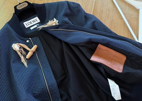 loewe anagram logo tassel jacket dead stock