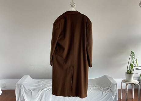 80s made in Italy pure cashmere boule chester field coat