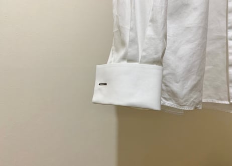 louis vuitton double cuffs shirt white