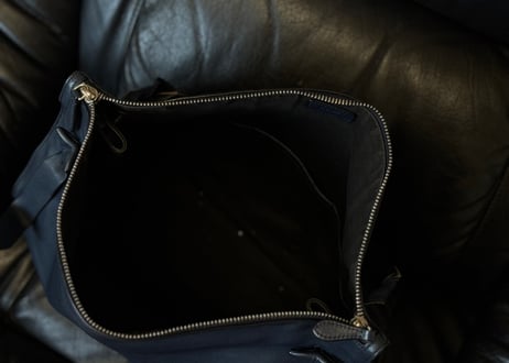 jilsander logo leather shoulder bag