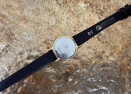 yves saint laurent leathe belt watch