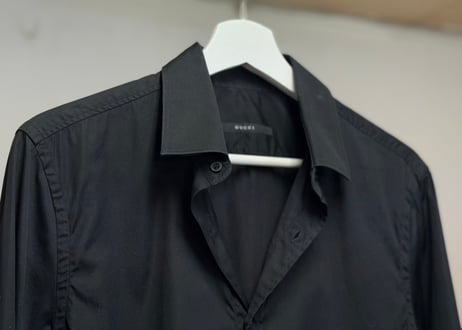 gucci by "frida giannini" black shirt #a
