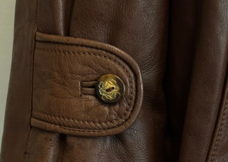 80s loewe leather coat