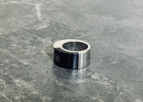 vintage chanel coco silver ring #1