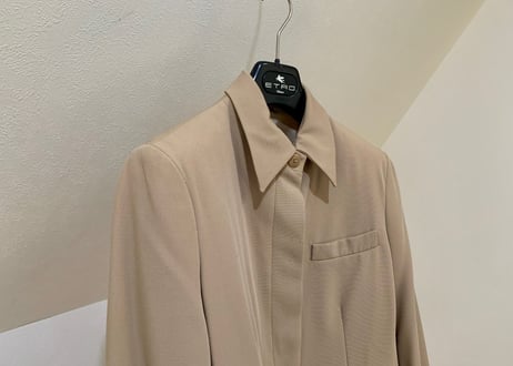 etro set up suit beige