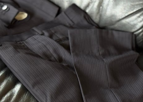 salvatore ferragamo stripe set up suit