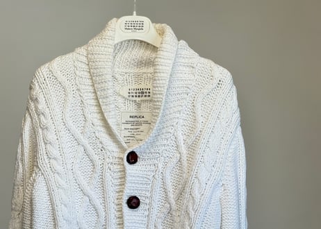 maison margiela replica 1940s aran jacket