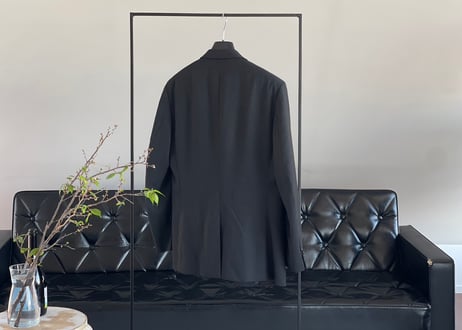 jilsander dark gray set up suit